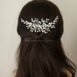 Rhinestone and Crystal Spray Bridal Comb - Hair Comb - Cassandra Lynne