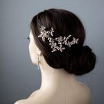 Rose Gold Bridal Clip with Freshwater Pearls - Hair Clips - Cassandra Lynne