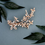 Rose Gold Bridal Clip with Freshwater Pearls - Hair Clips - Cassandra Lynne