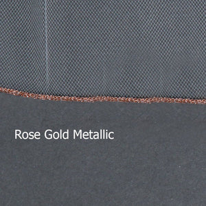 Rose Gold Edge Two Layer Veil - Cassandra Lynne