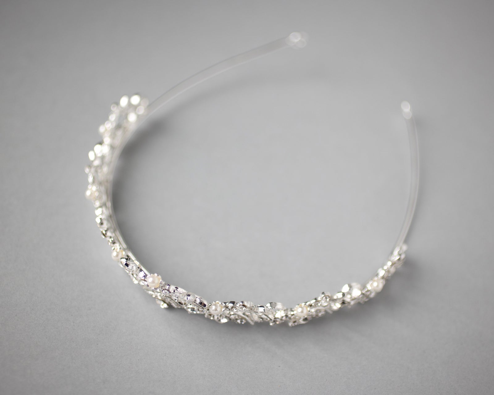 Scrolling Petite Pearl Tiara - Cassandra Lynne