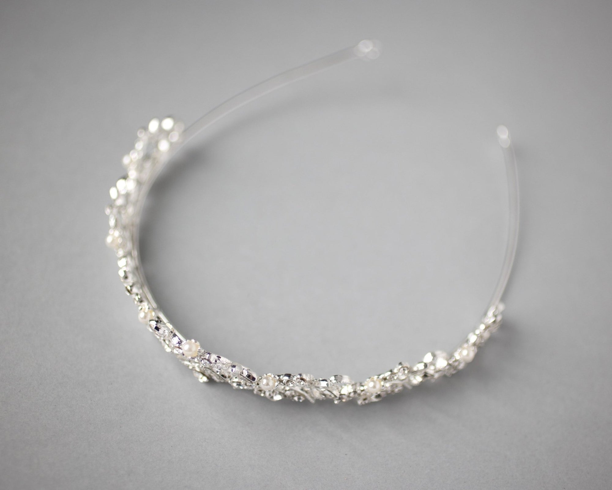 Scrolling Petite Pearl Tiara - Tiara - Cassandra Lynne