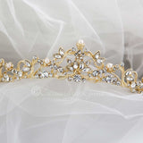 Scrolling Petite Pearl Tiara - Tiara - Cassandra Lynne