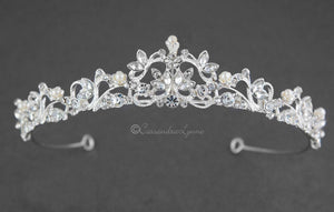 Scrolling Petite Pearl Tiara - Cassandra Lynne