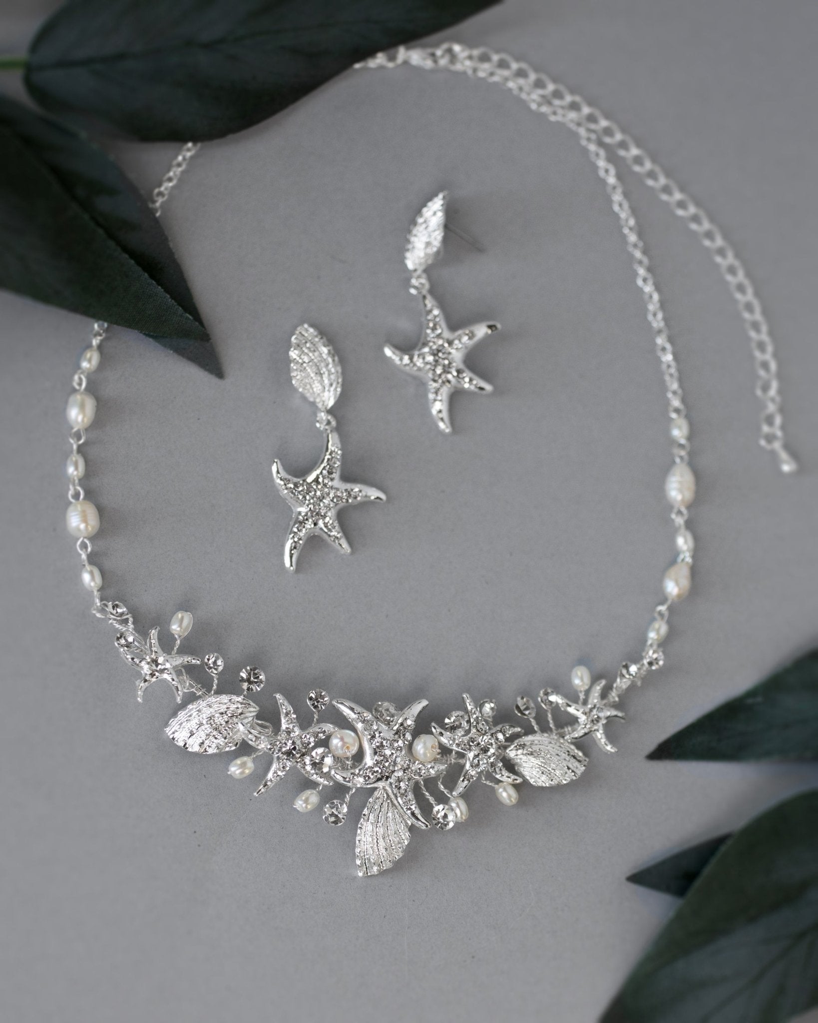 Shells and Starfish Pearl Necklace Set - Necklace Set - Cassandra Lynne