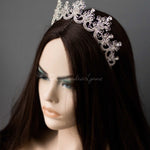 Silver Scalloped Bridal Crown - Tiara - Cassandra Lynne