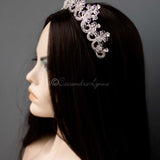 Silver Scalloped Bridal Crown - Tiara - Cassandra Lynne