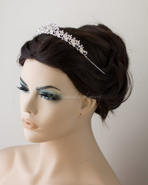 Simple Crystal Bridal Tiara - Cassandra Lynne