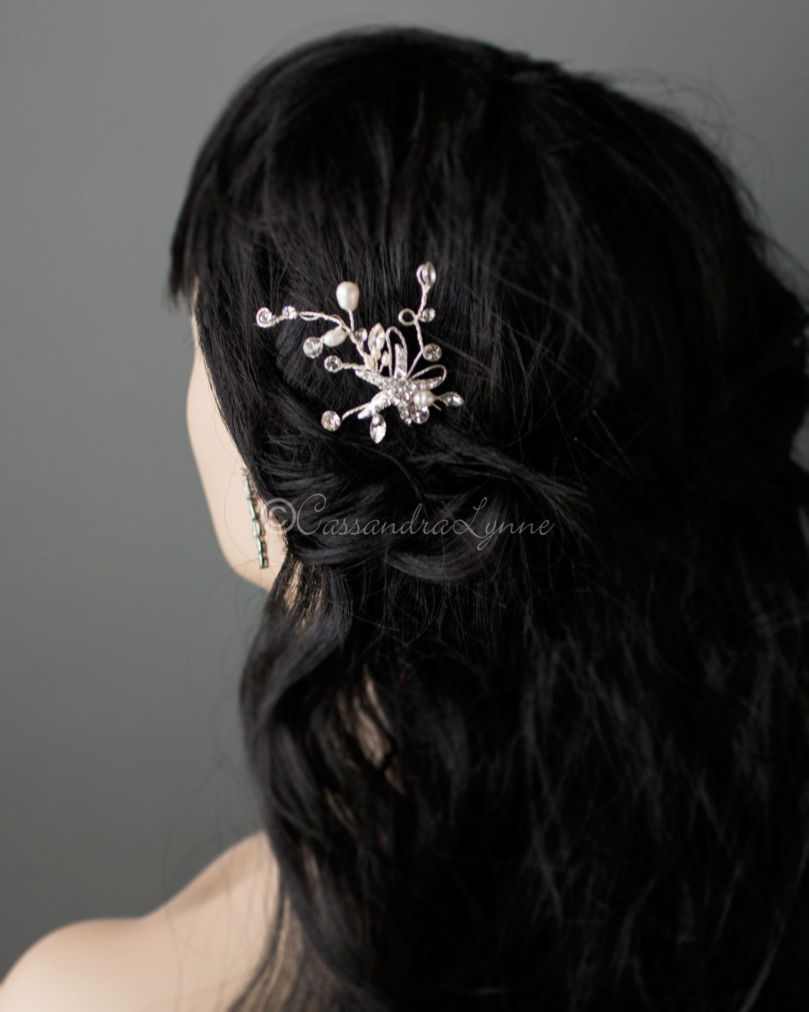 Starfish and Freshwater Pearl Hairpin Stick - Hair Pins - Cassandra Lynne