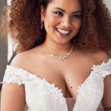 Starfish and Pearl Bridal Necklace Set - Necklace Set - Cassandra Lynne