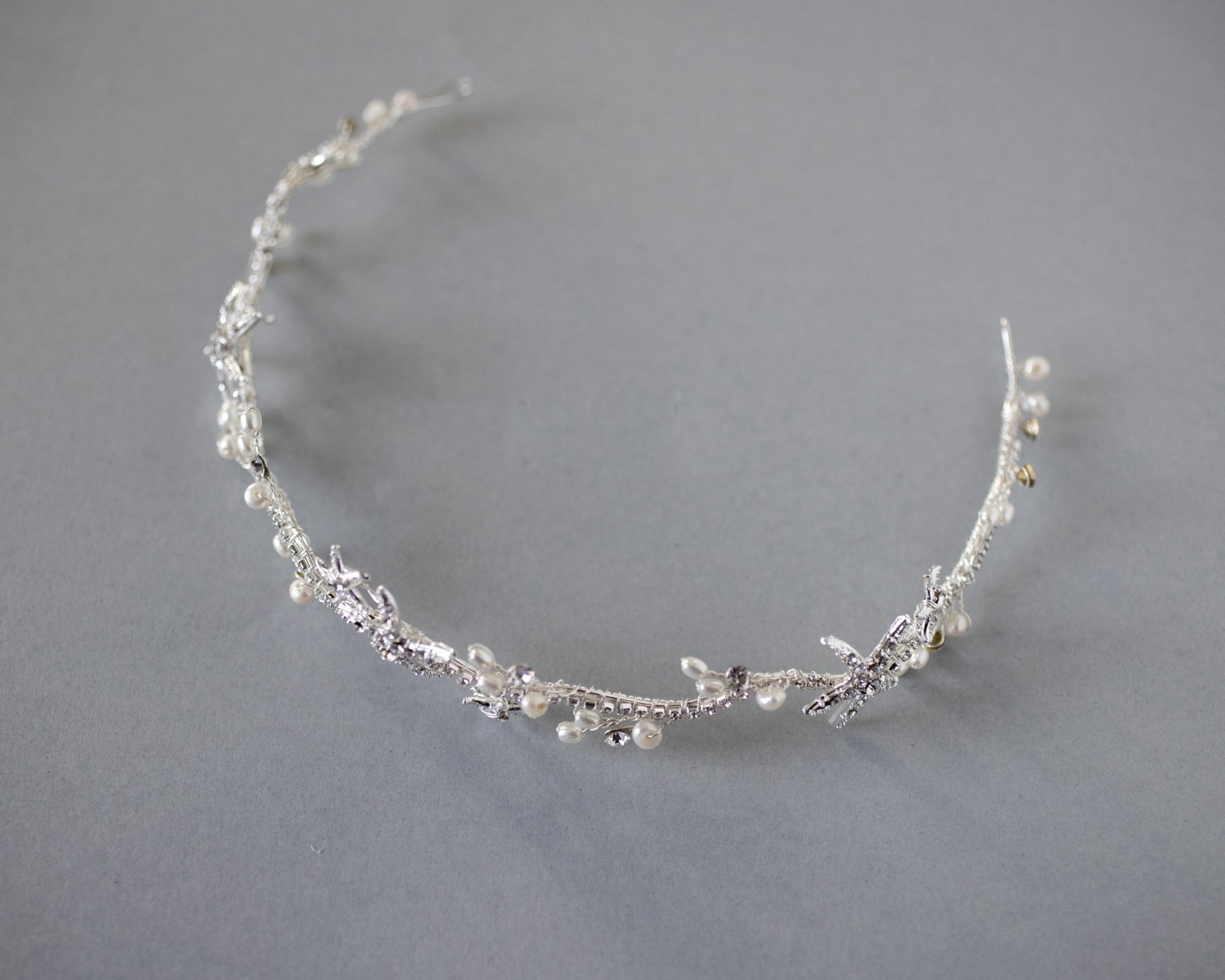 Starfish and Pearl Wedding Headpiece Headband - Headband - Cassandra Lynne