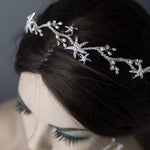 Starfish and Pearl Wedding Headpiece Headband - Headband - Cassandra Lynne