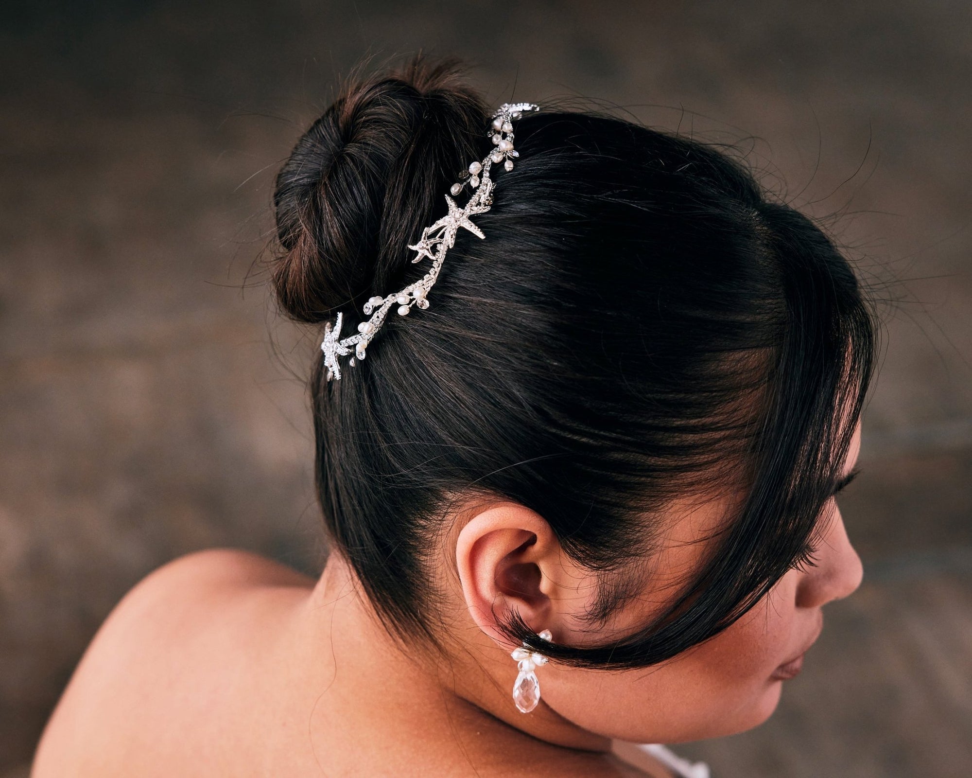 Starfish and Pearl Wedding Headpiece Headband - Headband - Cassandra Lynne