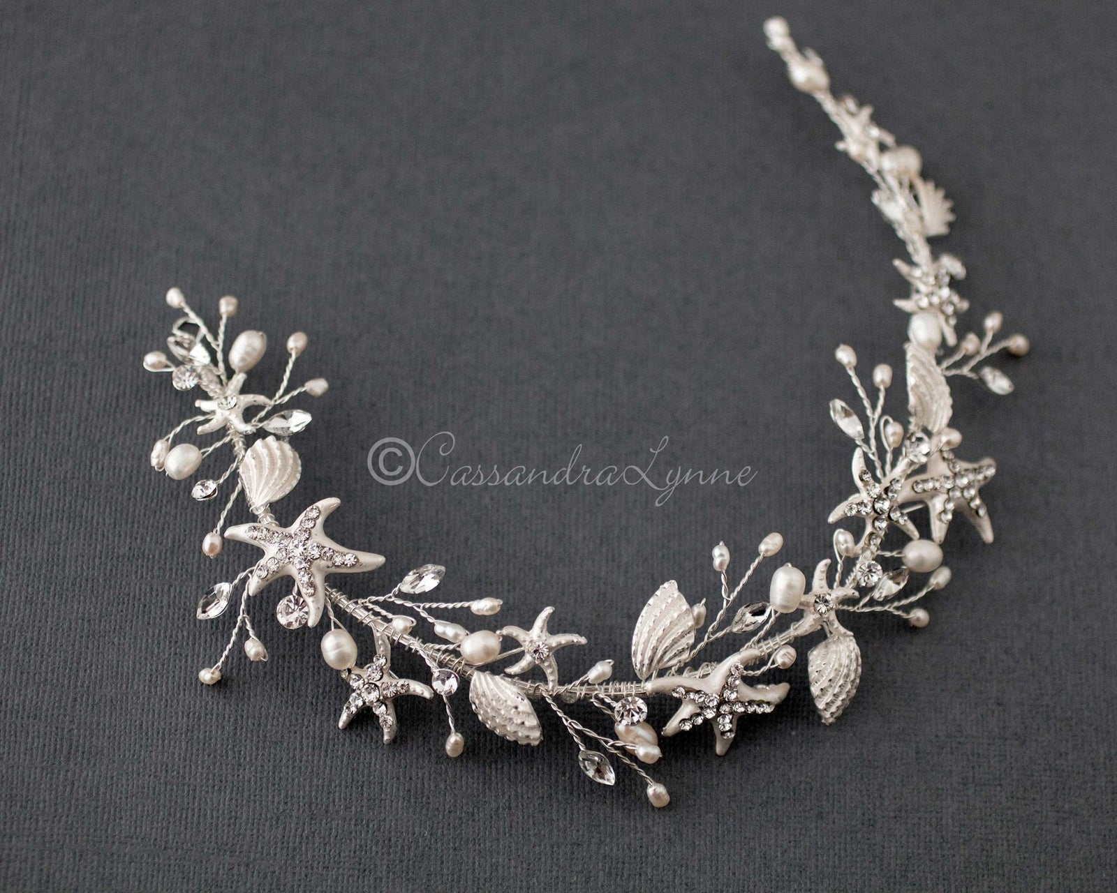 Starfish and Shell Beach Wedding Headpiece - Headband - Cassandra Lynne