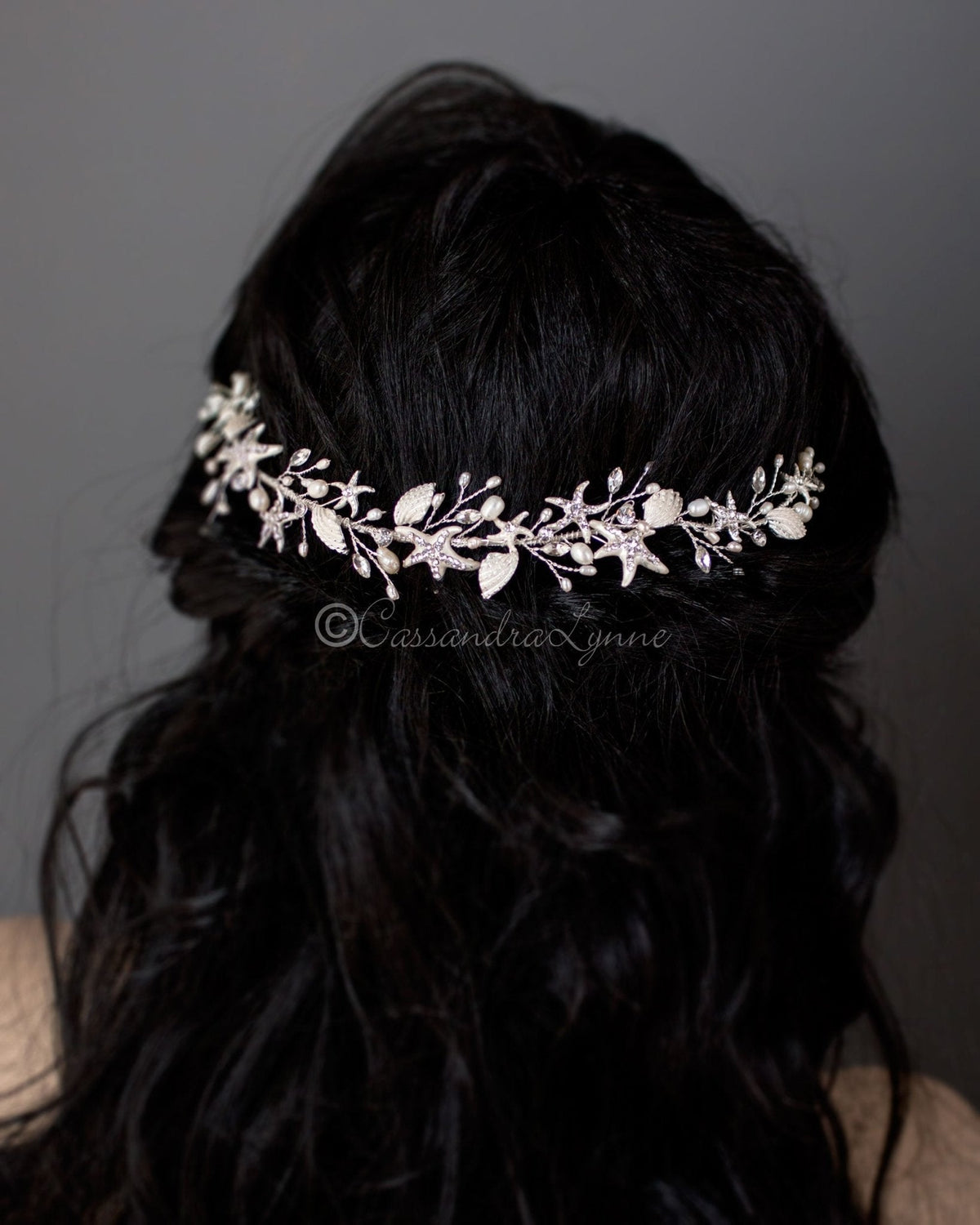 Starfish and Shell Beach Wedding Headpiece - Headband - Cassandra Lynne