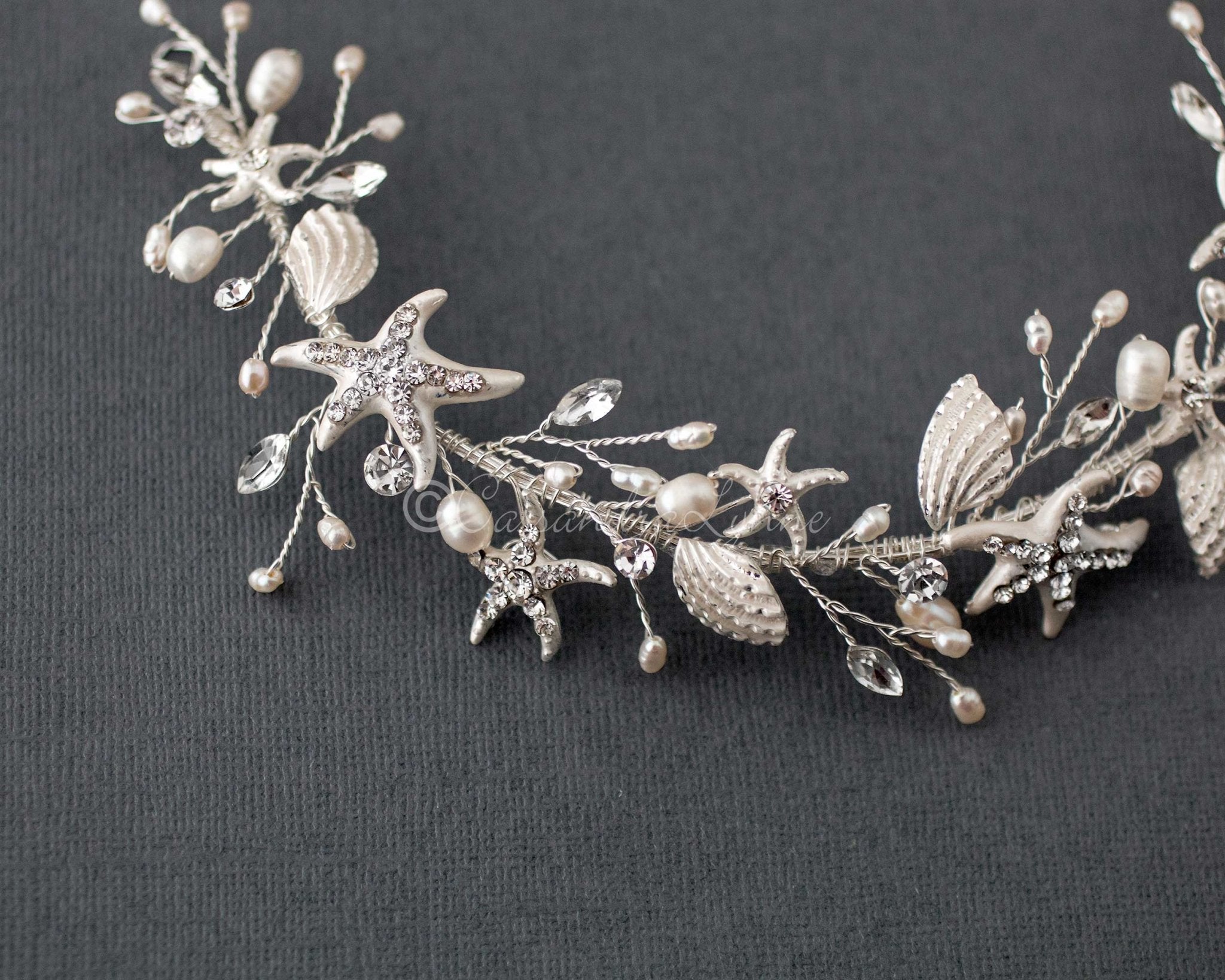 Starfish and Shell Beach Wedding Headpiece - Headband - Cassandra Lynne