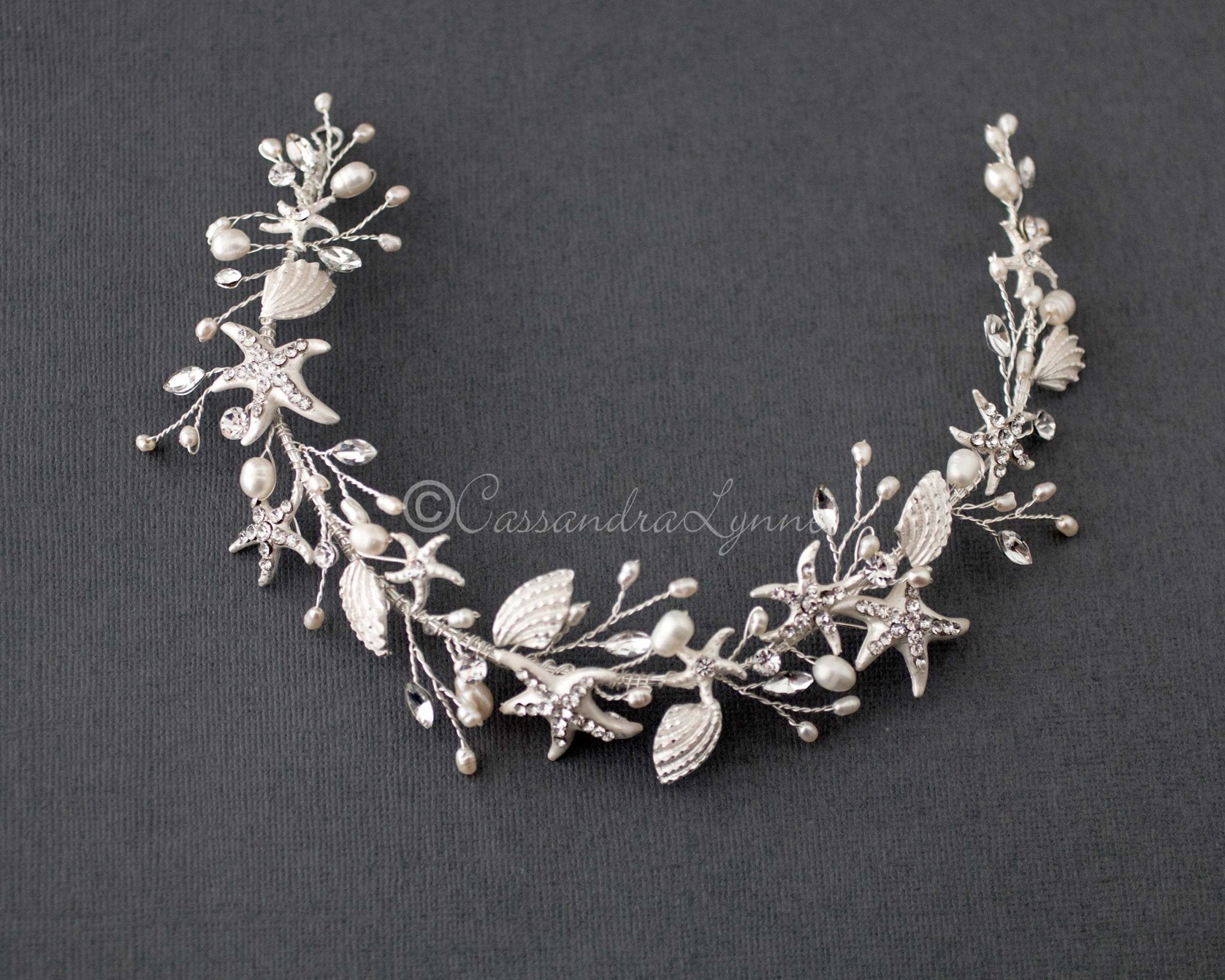Starfish and Shell Beach Wedding Headpiece - Headband - Cassandra Lynne