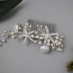 Starfish and Shell Mermaid Hair Comb - Hair Comb - Cassandra Lynne