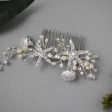 Starfish and Shell Mermaid Hair Comb - Hair Comb - Cassandra Lynne