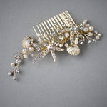 Starfish and Shell Mermaid Hair Comb - Hair Comb - Cassandra Lynne