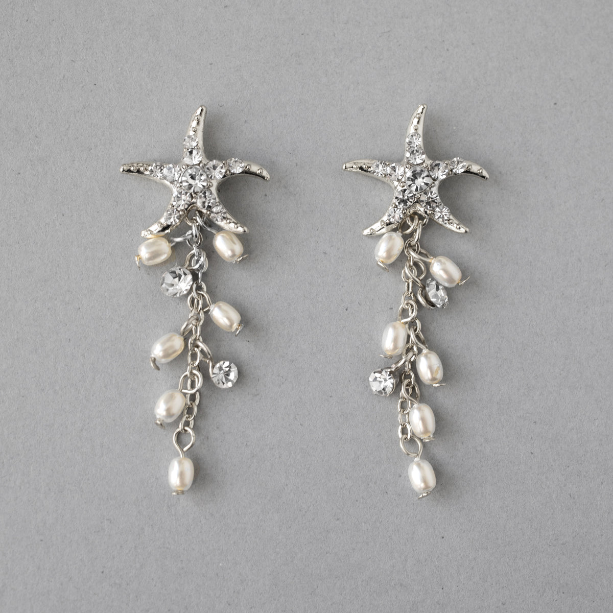 Starfish Dangle Earrings with Pearls - Cassandra Lynne