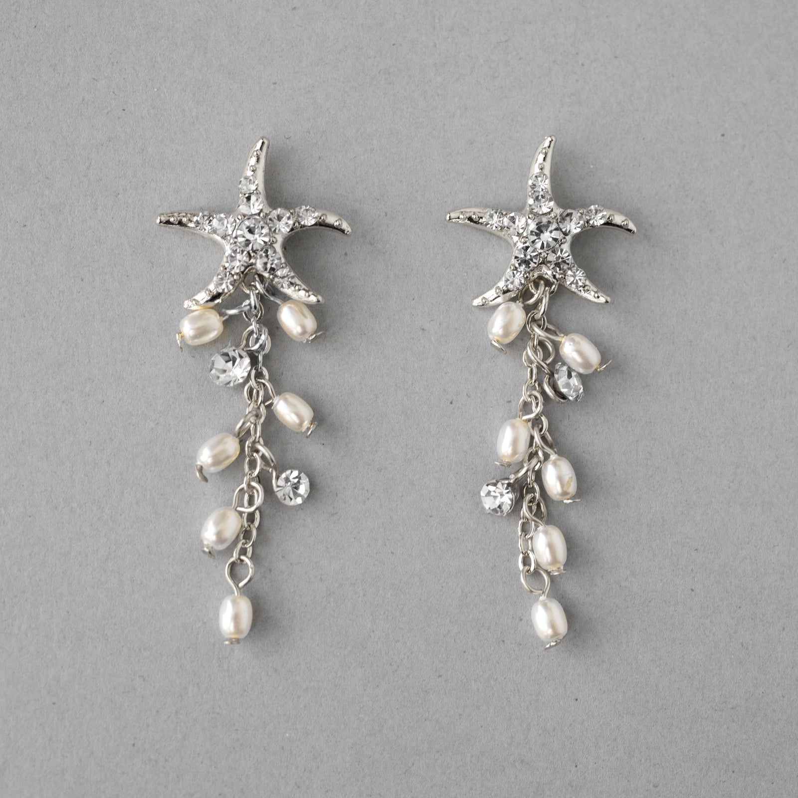 Starfish Dangle Earrings with Pearls - Cassandra Lynne