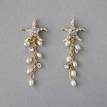 Starfish Dangle Earrings with Pearls - Earrings - Cassandra Lynne