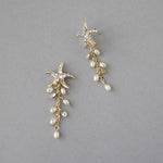 Starfish Dangle Earrings with Pearls - Earrings - Cassandra Lynne