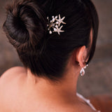 Starfish Hair Pin with Pearls in Light Gold - Hair Pins - Cassandra Lynne