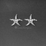Starfish Wedding Earrings with Crystals - Earrings - Cassandra Lynne