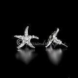 Starfish Wedding Earrings with Crystals - Earrings - Cassandra Lynne