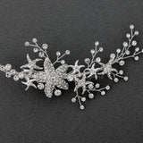Starfish Wedding Hair Clip with Rhinestones - Hair Clips - Cassandra Lynne
