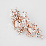 Teardrop Bridal Hair Clip in Silver or Rose Gold - Hair Clips - Cassandra Lynne