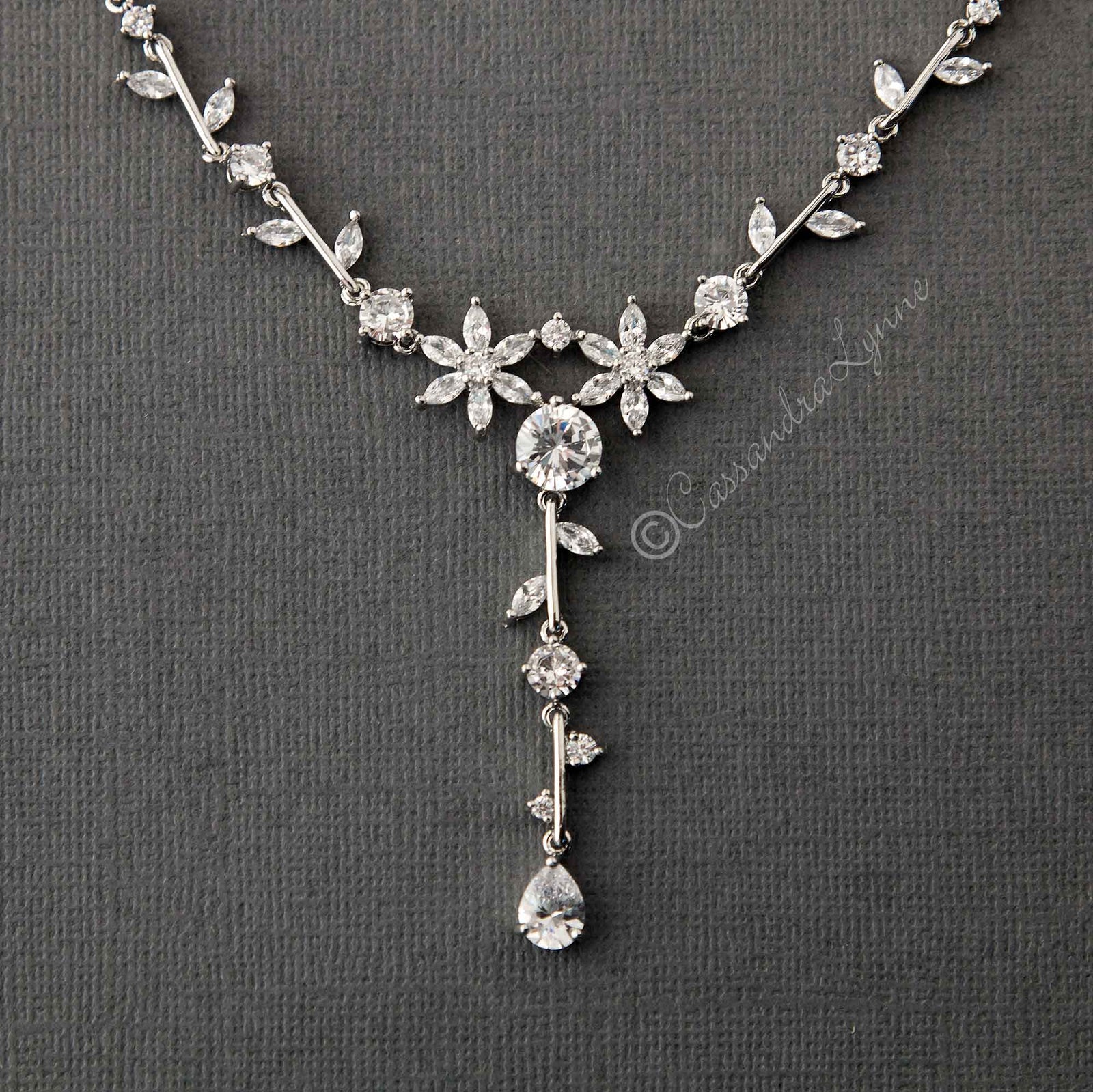 Sapphire CZ Diamond Bridal Necklace, American Diamond Wedding Necklace, Cz  Jewelry, Indian, Pakistani, Punjabi Wedding Jewelry - Etsy | Diamond  necklace wedding, Wedding jewellery necklace, Bridal necklace