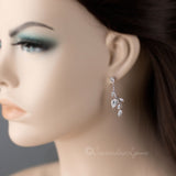 Vine CZ Bridal Earrings Clip - On - Earrings - Cassandra Lynne