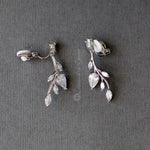 Vine CZ Bridal Earrings Clip - On - Earrings - Cassandra Lynne