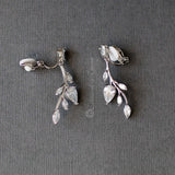 Vine CZ Bridal Earrings Clip - On - Earrings - Cassandra Lynne