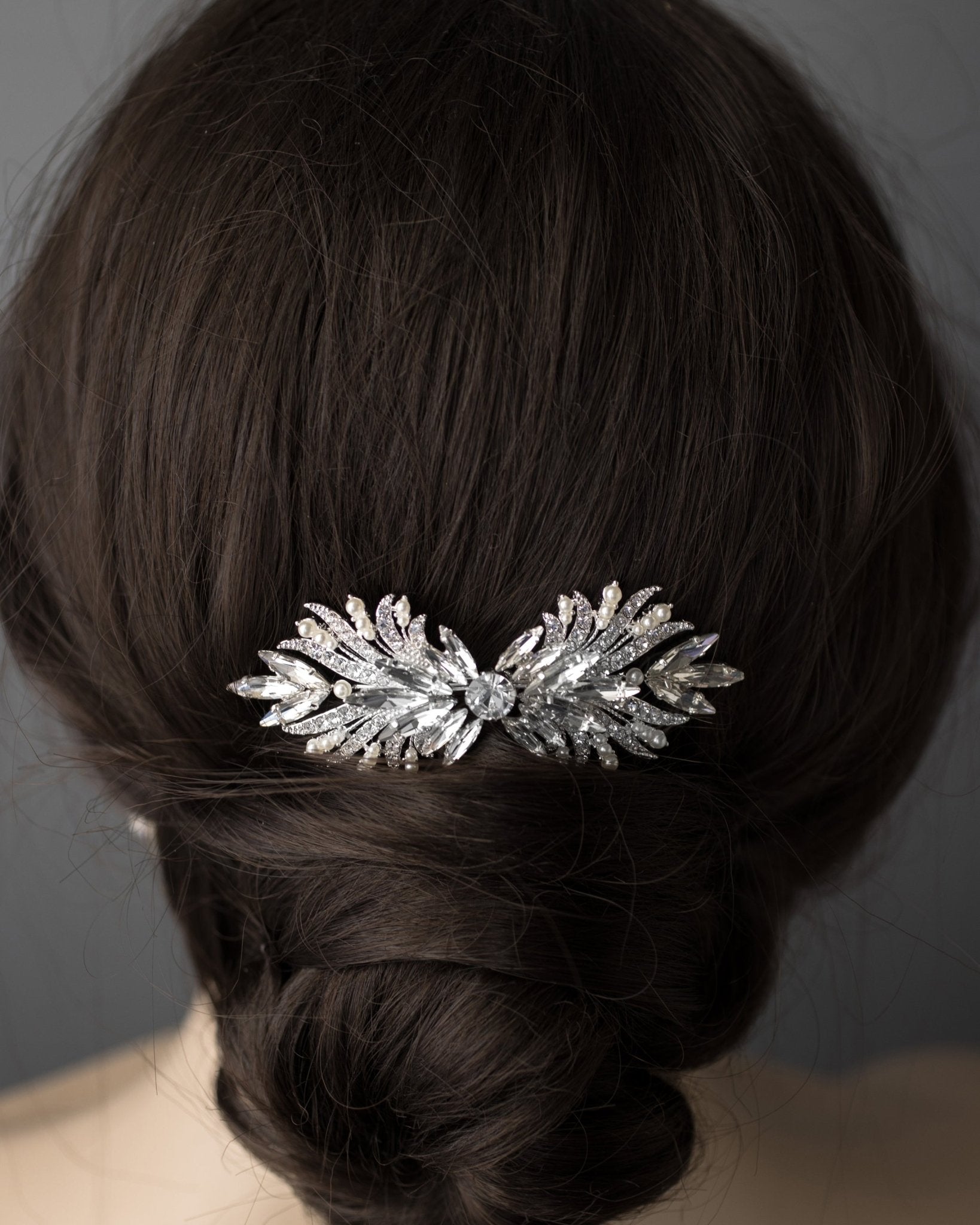 Vintage crystal comb pair Amazon.com : 8 Pack Vintage Hair Side Combs for Women  main image 4