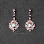 Vintage Pearl Drop Bridal Earrings - Earrings - Cassandra Lynne