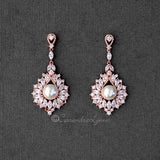 Vintage Pearl Drop Bridal Earrings - Earrings - Cassandra Lynne