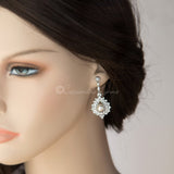 Vintage Pearl Drop Bridal Earrings - Earrings - Cassandra Lynne