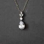 Water Drop CZ Pendant - Necklace Set - Cassandra Lynne