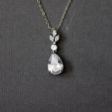 Water Drop CZ Pendant - Necklace Set - Cassandra Lynne