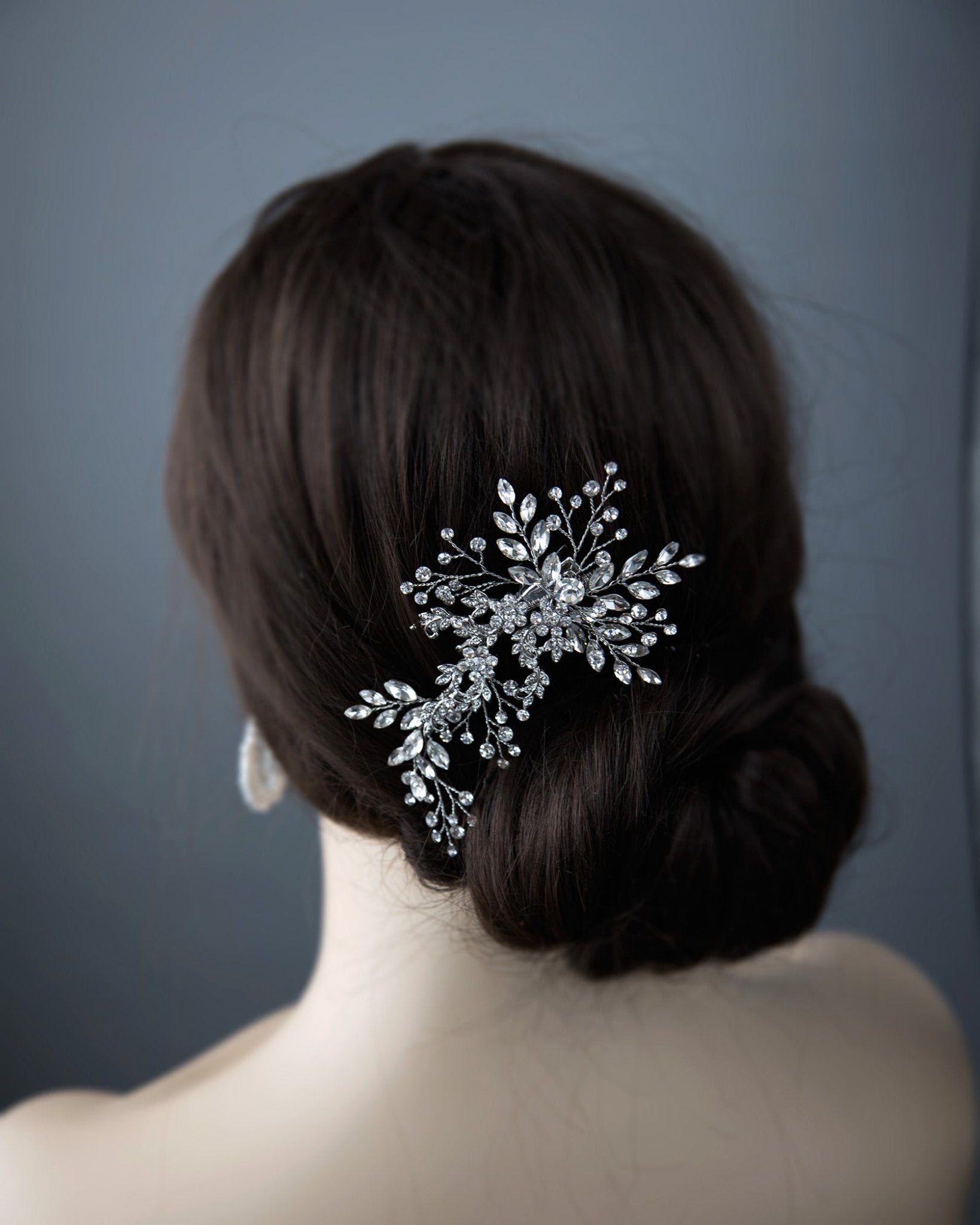Wedding Crystal Hair Clip - Hair Clips - Cassandra Lynne