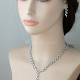 Wedding Day CZ Vine Necklace Set - Necklace Set - Cassandra Lynne