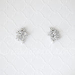 Wedding Earrings of Marquise CZ Clusters - Earrings - Cassandra Lynne