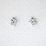 Wedding Earrings of Marquise CZ Clusters - Earrings - Cassandra Lynne