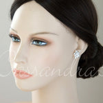 Wedding Earrings of Marquise CZ Clusters - Earrings - Cassandra Lynne