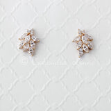 Wedding Earrings of Marquise CZ Clusters - Earrings - Cassandra Lynne