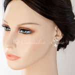 Wedding Earrings with CZ Pear Drop - Earrings - Cassandra Lynne